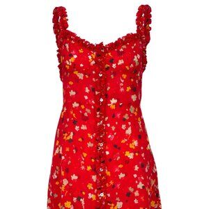 Realisation Par Julia Mini Dress in Rouge Fleur Size Medium